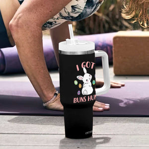 Rabbit Easter Bunny Sunglasses Tumbler With Handle I Got Buns Hun Funny Jokes TS10 Print Your Wear