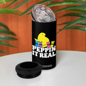 Easter Bunny 4 in 1 Can Cooler Tumbler Peepin It Real Rabbit Candy Easter TS10 Print Your Wear