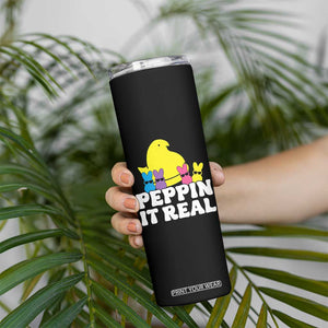 Easter Bunny Skinny Tumbler Peepin It Real Rabbit Candy Easter TS10 Print Your Wear