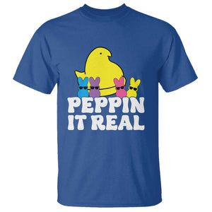 Easter Bunny T Shirt Peepin It Real Rabbit Candy Easter TS10 Royal Blue Print Your Wear