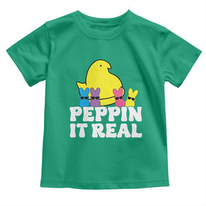 Easter Bunny Toddler T Shirt Peepin It Real Rabbit Candy Easter TS10 Irish Green Print Your Wear