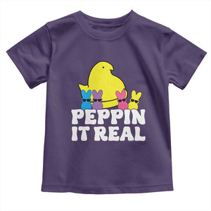 Easter Bunny Toddler T Shirt Peepin It Real Rabbit Candy Easter TS10 Purple Print Your Wear