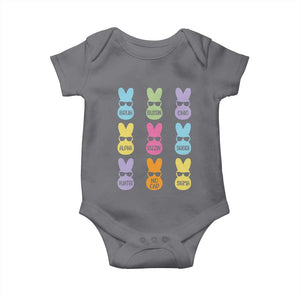 Easter Bruh Baby Onesie Gen Alpha Slang Skibidi Rizz Cute Bunny TS10 Charcoal Print Your Wear