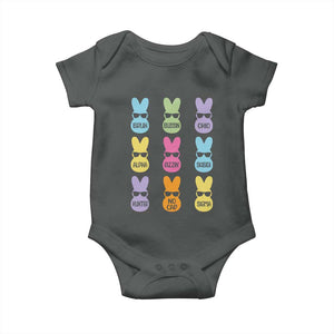 Easter Bruh Baby Onesie Gen Alpha Slang Skibidi Rizz Cute Bunny TS10 Dark Heather Print Your Wear