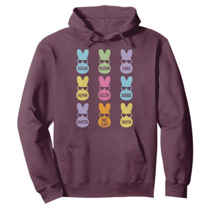 Easter Bruh Hoodie Gen Alpha Slang Skibidi Rizz Cute Bunny TS10 Maroon Print Your Wear