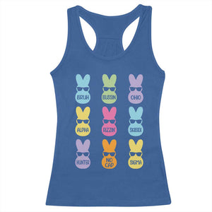 Easter Bruh Racerback Tank Top Gen Alpha Slang Skibidi Rizz Cute Bunny TS10 Royal Blue Print Your Wear