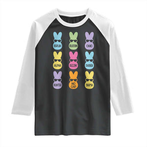 Easter Bruh Raglan Shirt Gen Alpha Slang Skibidi Rizz Cute Bunny TS10 Black White Print Your Wear