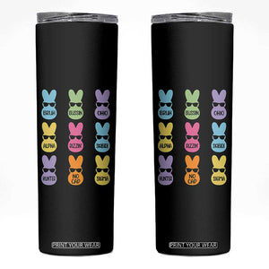 Easter Bruh Skinny Tumbler Gen Alpha Slang Skibidi Rizz Cute Bunny TS10 Black Print Your Wear