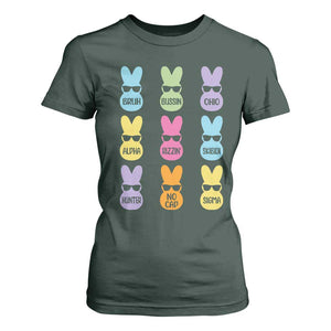 Easter Bruh T Shirt For Women Gen Alpha Slang Skibidi Rizz Cute Bunny TS10 Dark Forest Green Print Your Wear