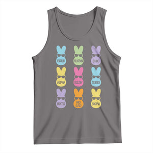 Easter Bruh Tank Top Gen Alpha Slang Skibidi Rizz Cute Bunny TS10 Deep Heather Print Your Wear