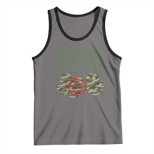 Easter Egg Hunter Tank Top Camo Funny Hunting TS10 Deep Heather Black Print Your Wear