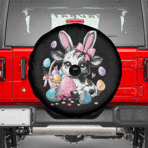 Easter Day Cow Spare Tire Cover Cute Cow Bunny Heifer TS10 Black Print Your Wear