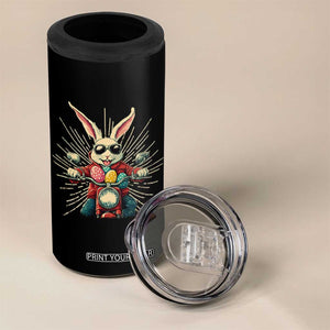 Biker Bunny 4 in 1 Can Cooler Tumbler Retro Easter Day Rabbit Ride Motorcycles Motorbike TS10 Print Your Wear
