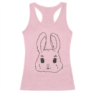 Cute Bunny Racerback Tank Top Kawaii Rabbit Happy Easter Day TS10 Light Pink Print Your Wear