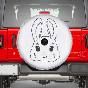 Cute Bunny Spare Tire Cover Kawaii Rabbit Happy Easter Day TS10 White Print Your Wear