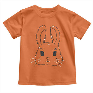 Cute Bunny Toddler T Shirt Kawaii Rabbit Happy Easter Day TS10 Orange Print Your Wear