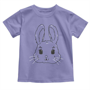 Cute Bunny Toddler T Shirt Kawaii Rabbit Happy Easter Day TS10 Violet Print Your Wear