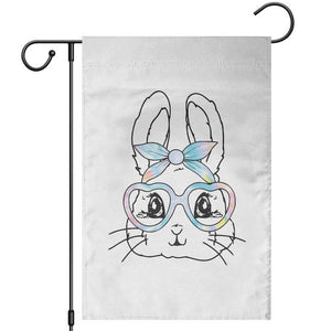Girls Easter Bunny Garden Flag Rabbit Face Tie Dye Glasses Happy Easter Day TS10 White Print Your Wear