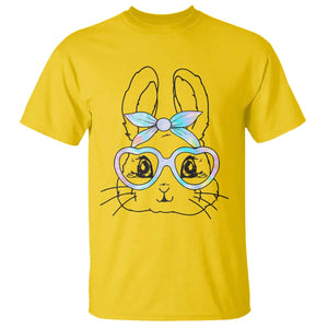 Girls Easter Bunny T Shirt Rabbit Face Tie Dye Glasses Happy Easter Day TS10 Daisy Print Your Wear