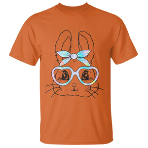 Girls Easter Bunny T Shirt Rabbit Face Tie Dye Glasses Happy Easter Day TS10 Orange Print Your Wear