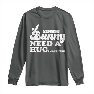 Easter Long Sleeve Shirt Funny Adult Humor Inappropriate Drinking Gift TS10 Dark Heather Print Your Wear