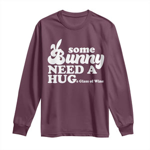Easter Long Sleeve Shirt Funny Adult Humor Inappropriate Drinking Gift TS10 Maroon Print Your Wear