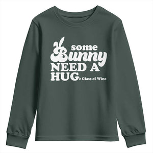 Easter Youth Sweatshirt Funny Adult Humor Inappropriate Drinking Gift TS10 Dark Forest Green Print Your Wear