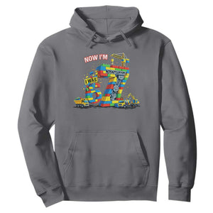Funny 7th Birthday Building Bricks Hoodie I Was 6 Now Im 7 Kids 67 Birthday Building Six Seven Boy TS10 Charcoal Print Your Wear