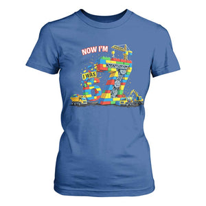 Funny 7th Birthday Building Bricks T Shirt For Women I Was 6 Now Im 7 Kids 67 Birthday Building Six Seven Boy TS10 Royal Blue Print Your Wear