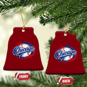 Chicago Pride Dripping Baseball Graphic Ceramic Ornament TS10 Print Your Wear