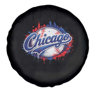 Chicago Pride Dripping Baseball Graphic Spare Tire Cover TS10 Print Your Wear