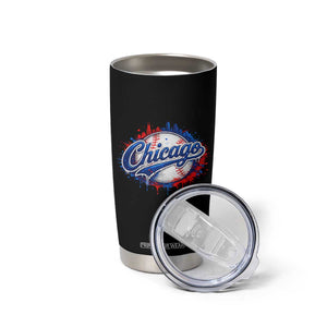Chicago Pride Dripping Baseball Graphic Tumbler Cup TS10 Print Your Wear