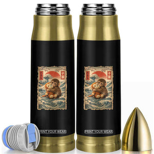 Kawaii Baby Monkey Punch Bullet Tumbler Vintage Japanese Graphic Cute Macaque Ukiyo-e TS10 Black Print Your Wear