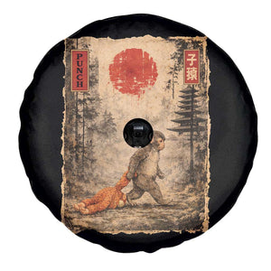 Vintage Japanese Baby Monkey Punch Spare Tire Cover Kawaii Macaque Ukiyo-e Art Funny TS10 Print Your Wear