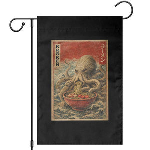 Sea Monster Eating Ramen Garden Flag Vintage Graphic Japanese Lover Ukiyo-e Art TS10 Black Print Your Wear