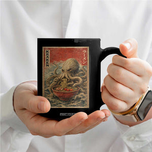 Sea Monster Eating Ramen Coffee Mug Vintage Graphic Japanese Lover Ukiyo-e Art TS10 Print Your Wear