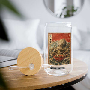 Sea Monster Eating Ramen Glass Can Vintage Graphic Japanese Lover Ukiyo-e Art TS10 Print Your Wear