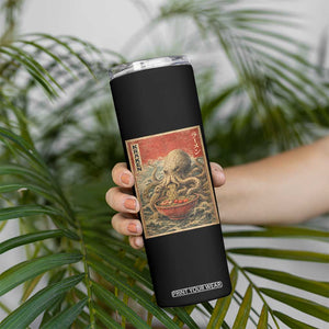 Sea Monster Eating Ramen Skinny Tumbler Vintage Graphic Japanese Lover Ukiyo-e Art TS10 Print Your Wear