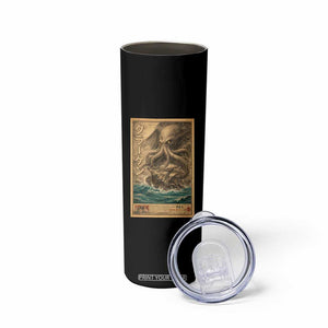 Vintage Japanese Sea Monster Skinny Tumbler Retro Mythology Newspaper Ukiyo-e Art TS10 Print Your Wear