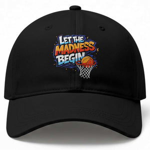 Basketball Bracket Baseball Cap Funny Let the Madness Begin Sporty Basketball Players Lovers
