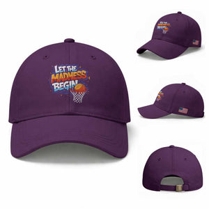 Basketball Bracket Baseball Cap Funny Let the Madness Begin Sporty Basketball Players Lovers