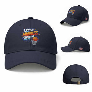 Basketball Bracket Baseball Cap Funny Let the Madness Begin Sporty Basketball Players Lovers