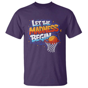 Basketball Bracket T Shirt Funny Let the Madness Begin Sporty Basketball Players Lovers TS10 Purple Print Your Wear