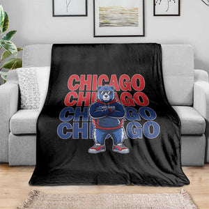 Vintage Chicago Pride Graphic Throw Blanket US State Sports Fan Baseball Lover TS10 Print Your Wear