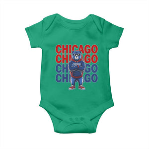 Vintage Chicago Pride Graphic Baby Onesie US State Sports Fan Baseball Lover TS10 Irish Green Print Your Wear
