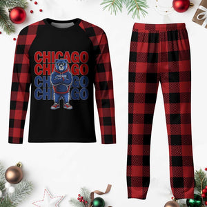 Vintage Chicago Pride Graphic Plaid Pajama Set US State Sports Fan Baseball Lover TS10 Buffalo Plaid Print Your Wear