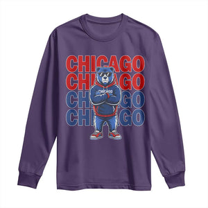 Vintage Chicago Pride Graphic Long Sleeve Shirt US State Sports Fan Baseball Lover TS10 Purple Print Your Wear