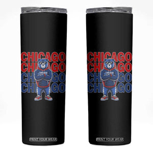 Vintage Chicago Pride Graphic Skinny Tumbler US State Sports Fan Baseball Lover TS10 Black Print Your Wear