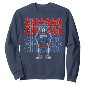 Vintage Chicago Pride Graphic Sweatshirt US State Sports Fan Baseball Lover TS10 Navy Print Your Wear