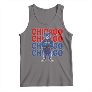 Vintage Chicago Pride Graphic Tank Top US State Sports Fan Baseball Lover TS10 Deep Heather Print Your Wear